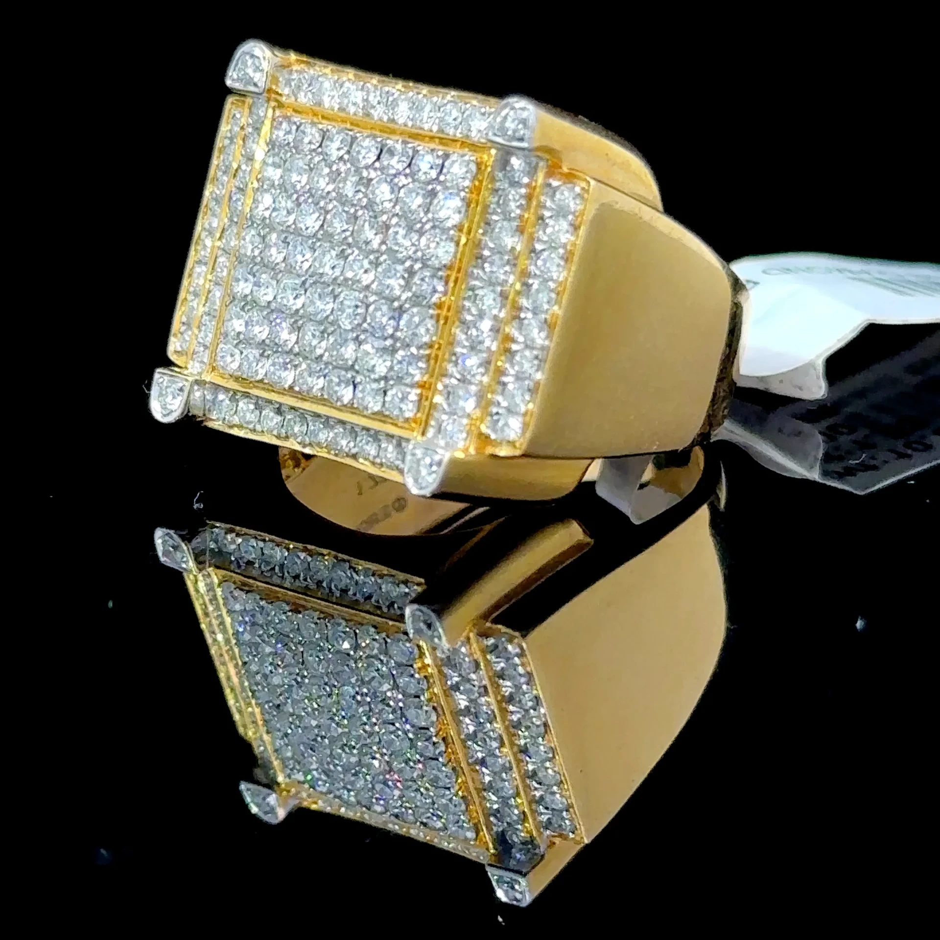 Men's diamond rings, Cuban bracelet and tennis bracelets